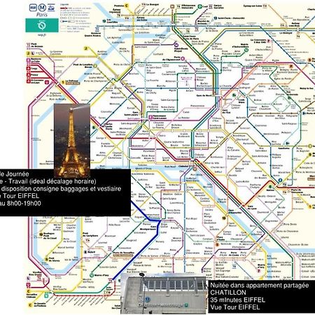 Eiffel Citea Access Dayroom Espace Paris Sans Nuitee Et Chambre Partagee Chatillon Nuitee -- Repos Journee Ou Espace Travail 8-19H Proche Tour Eiffel Ou Usage Bureau A L'Heure En Journee -- Nuitee Chatillon Avenue פריז מראה חיצוני תמונה